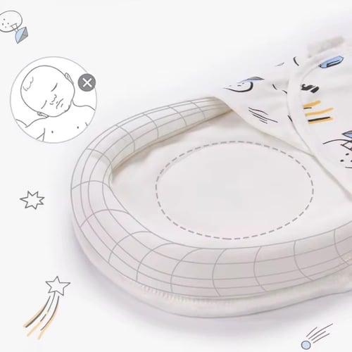 بطانية لف الرضع مع حشوه عند الرأس