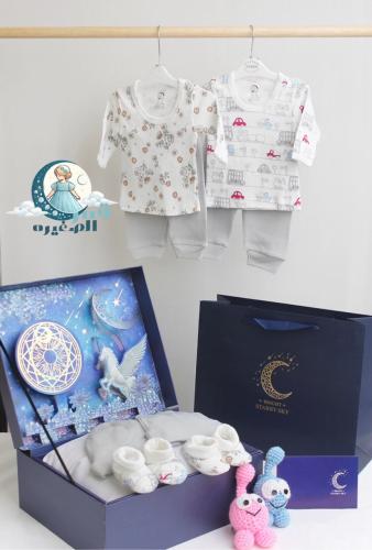 طقم هدايا فاخر مع بوكس 3D ( نجوم مضيئة)