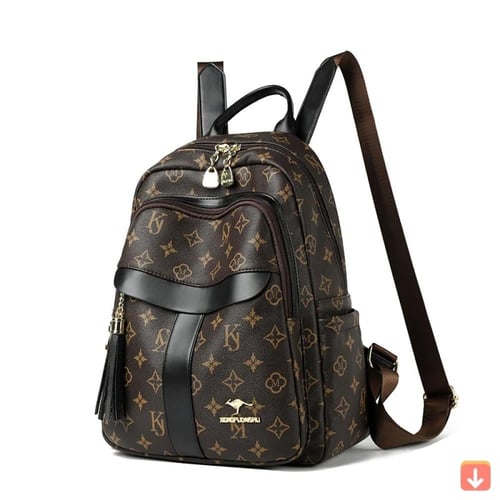 حقيبة ظهر نسائية عالية الجودة بولي Leather حقيبة ف...