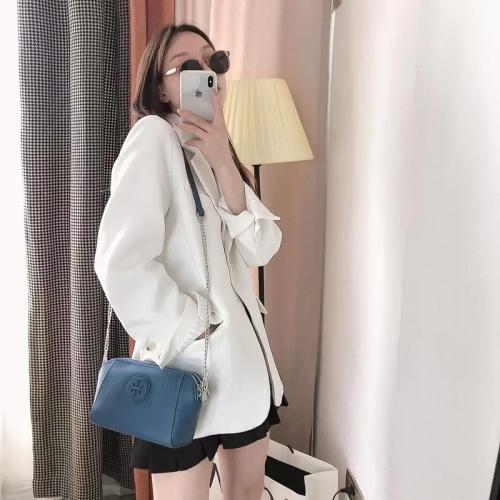 حقيبة كروس جلدية، حزام واحد، عصرية