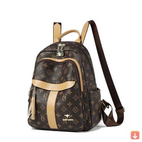 حقيبة ظهر نسائية عالية الجودة بولي Leather حقيبة ف...