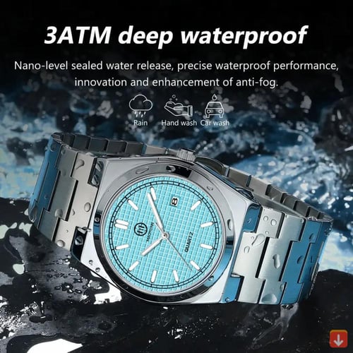 ساعة Maoyuan مقاومة للماء وتاريخ مضيء شبابية رياضي...