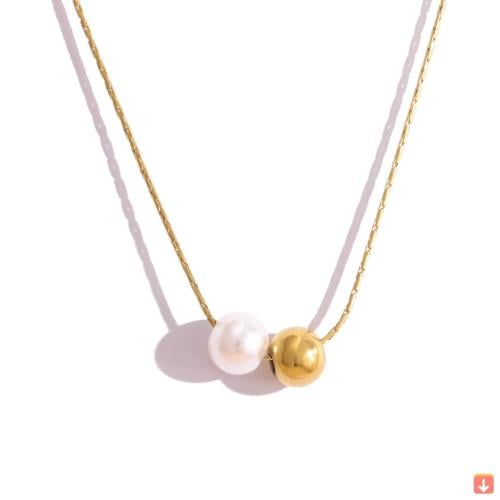 قلادةالحجر الطبيعي حبة قلادة القلائد للنساء شيك رق...