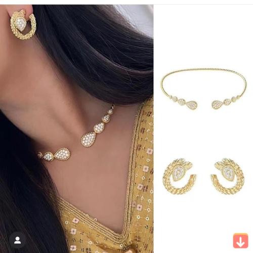 Janekelly 2 قطعة زركونيا الزفاف مجموعات مجوهرات ،...