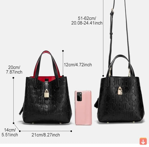 حقيبة تسوق نسائية من CHCH حقيبة تسوق باليد من الفو...