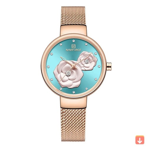 ساعة يد نسائية مقاومة للماء ماركة ساعة نسائية NAVI...