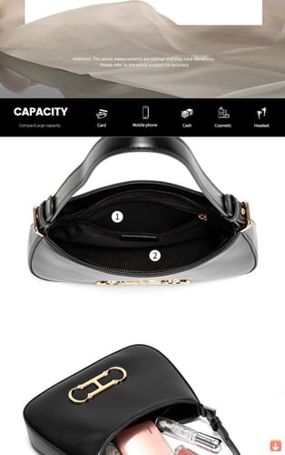 حقيبة يد نسائية من CHCH حقيبة كتف بسيطة جديدة بسحا...