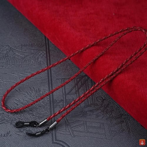 1 قطعة نظارات النساء الرجال الجلود حبل سلسلة المنس...