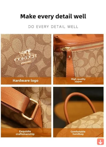 حقيبة ظهر عصرية نسائيةذات سعة كبيرةكاجوال طراز ريت...