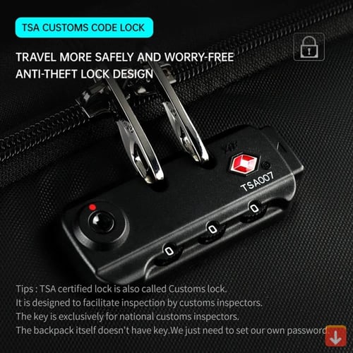 ضمان مدى الحياة حقيبة رجالية ضد السرقة