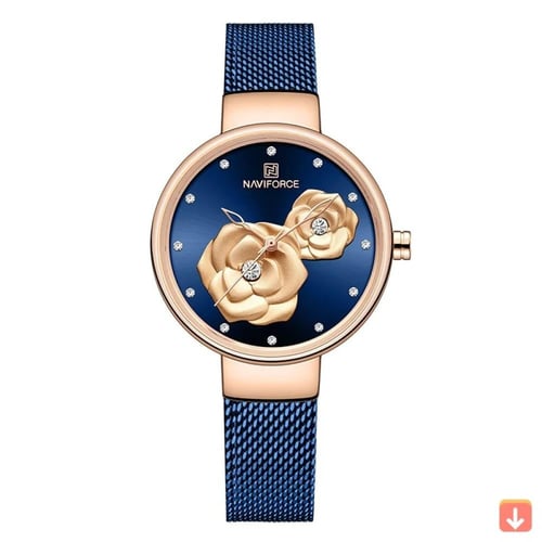 ساعة يد نسائية مقاومة للماء ماركة ساعة نسائية NAVI...
