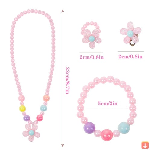 5 قطعة/مجموعة إكسسوارات شعر الأطفال مع قلادة مشبك...