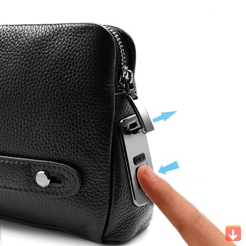 حقيبة يدتفتح بالبصمة للرجال للحماية من السرقة