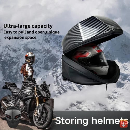 حقيبة ظهر LED للرجال بغطاء صلب LED للدراجات الناري...