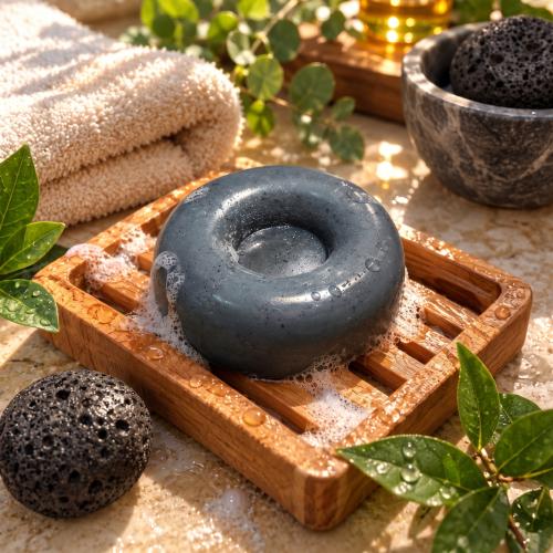 صابونة الفحم الاسود مع حبة البركة