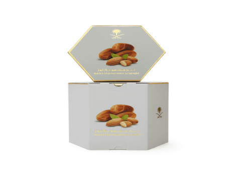 Qassim dates stuffed with almonds 500 grams Bateen...