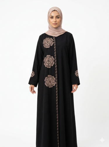 "Mi" abaya – the delicacy of flowers and the luxury of classic embroidery