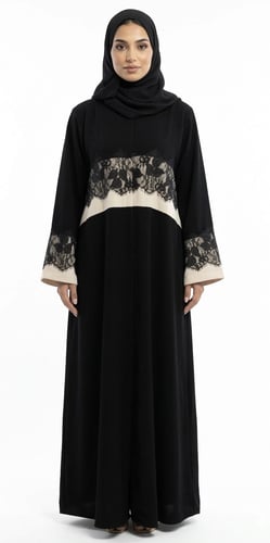 Abaya "Awatif" – the magic of contrast and the lux...