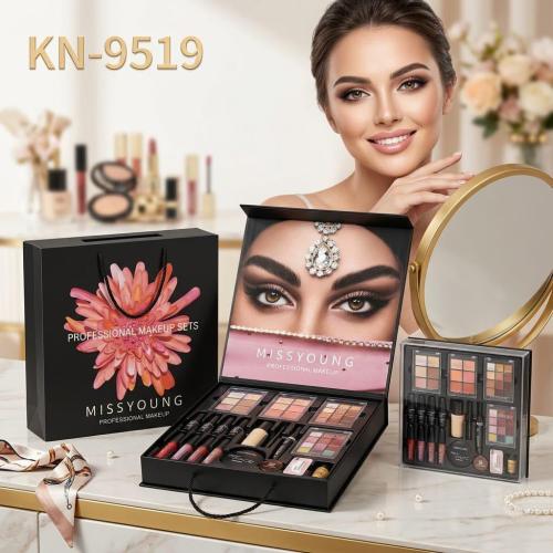 صندوق حقيبة مكياج متكاملة فاخرة للمكياج الاحترافي...