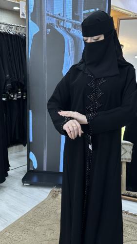 عباية كريب نص كلوش بالامام لول
