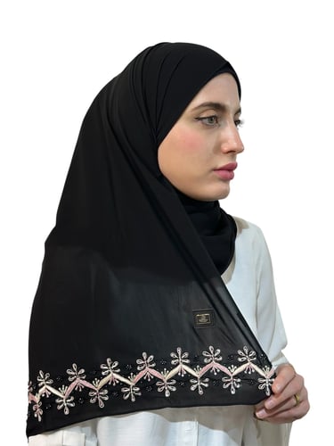 SCARF طرحة مطرز يدوي