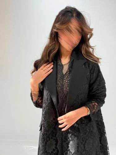عباية دانتيل ( كود W60 )