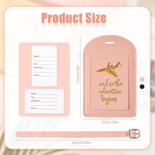 بطاقات الأمتعة المصنوعة من جلد