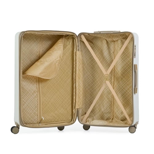 طقم حقائب سفر 5 قطع لون اوف وايت ذهبي