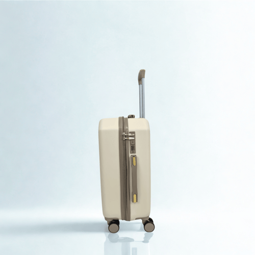 طقم حقائب سفر 5 قطع لون بيج ذهبي