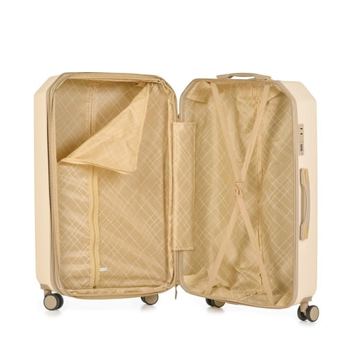 طقم حقائب سفر 7 قطع لون بيج بني