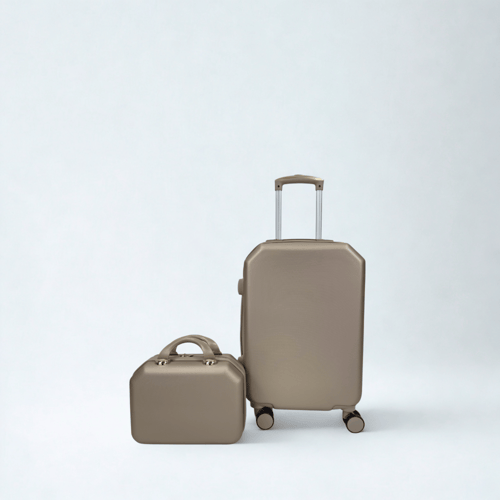 طقم حقائب سفر 5 قطع لون ذهبي