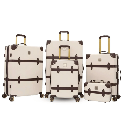 طقم حقائب سفر كلاسيك 5 قطع بيج