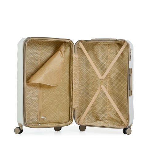 طقم حقائب سفر 4 قطع لون اوف وايت ذهبي