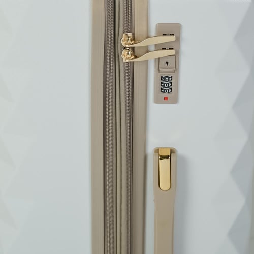 طقم حقائب سفر 4 قطع لون اوف وايت ذهبي