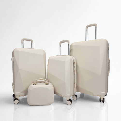 طقم حقائب سفر 5 قطع لون بيج