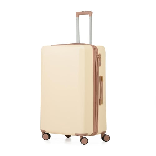 طقم حقائب سفر 7 قطع لون بيج روز