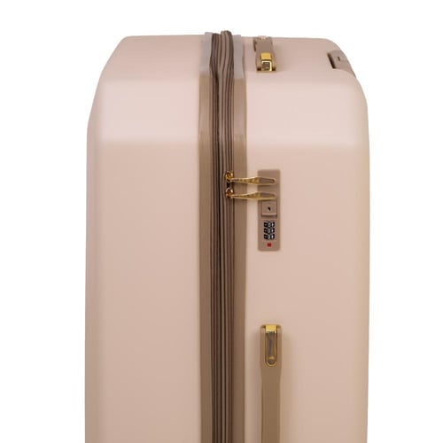 طقم حقائب سفر 4 قطع لون بيج ذهبي