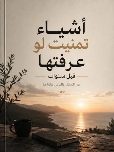 أشياء تمنيت لو عرفتها قبل سنوات
