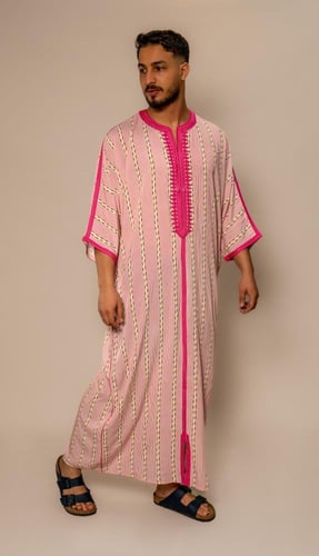 قندورة فاسية تطريز يدوي ايطالي