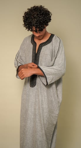 قندورة كم قصير - كحلي غامق