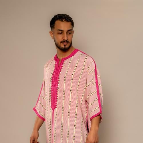 قندورة فاسية تطريز يدوي ايطالي