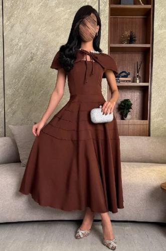 فستان قطعتين اكسسوار ميد