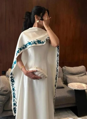 فستان قطعتين تطريز