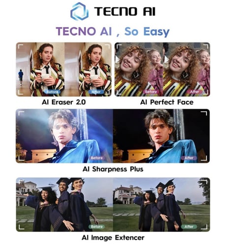 تكنو كامون 40 برو، 5G LTE، 256 جيجابايت، 12 جيجا ر...