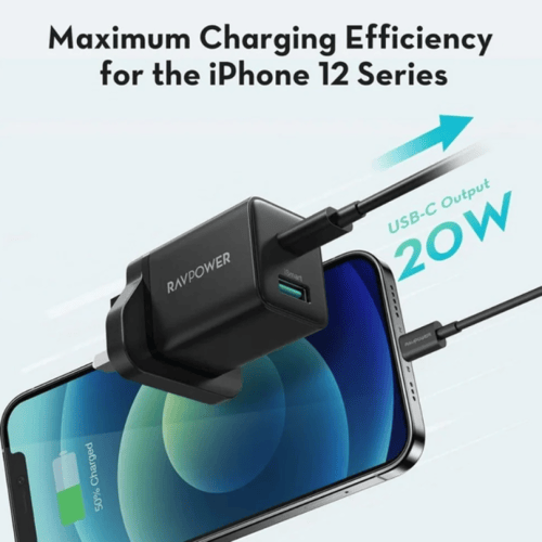 شاحن جداري RAVPOWER PD+USB 20W