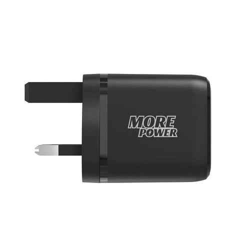 فيش شاحن جداري منزلي من مور بور منفذ واحد ٢٠ واط p...