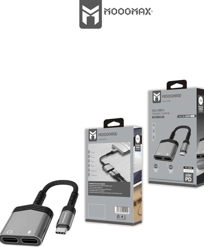 وصله شاحن وسماعه تايب سي 60 وات