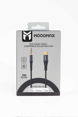 MOOGMAX كابل Aux من النوع C بطول 1 متر من MX100، أ...