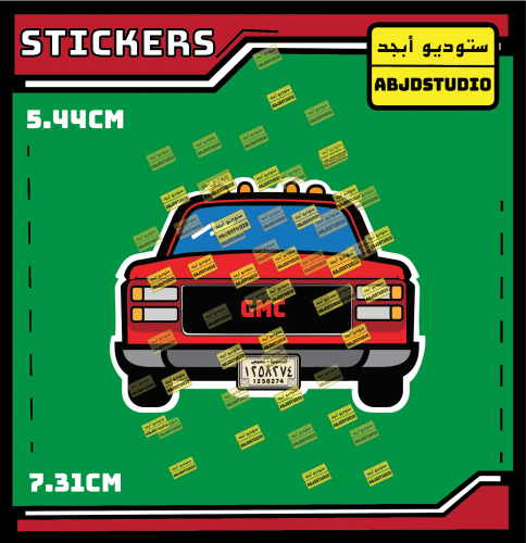 جمس احمر - استكر لابتوب