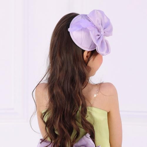 قبعه شعر بللون الموف